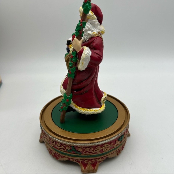 Vtg 1998 Mr Christmas Collectable Dome Santa Clause Rotating Music Box Works - Picture 13 of 15